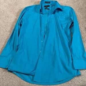 Teal Omega Dress Shirt